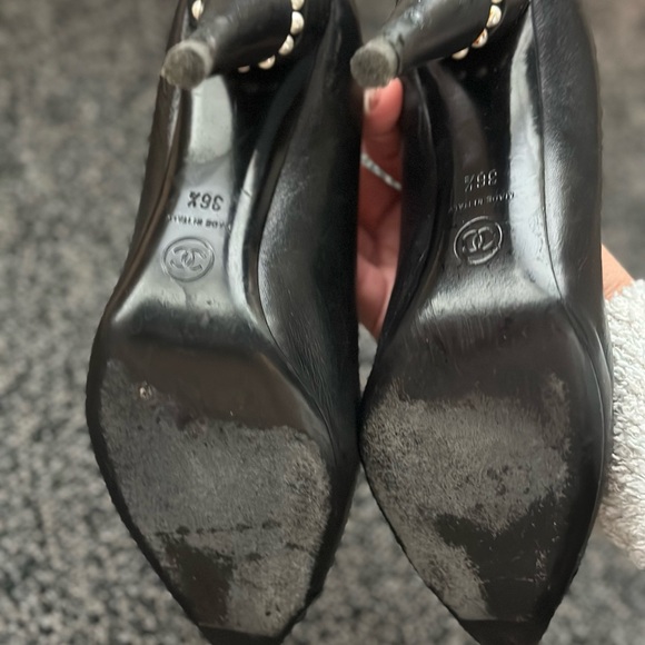 Chanel Pearl Heel Pumps 36.5 - Picture 2 of 4